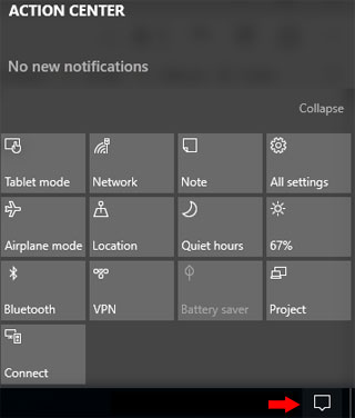 Action Center - ביטול והפעלת שירותים הפועלים ברקע